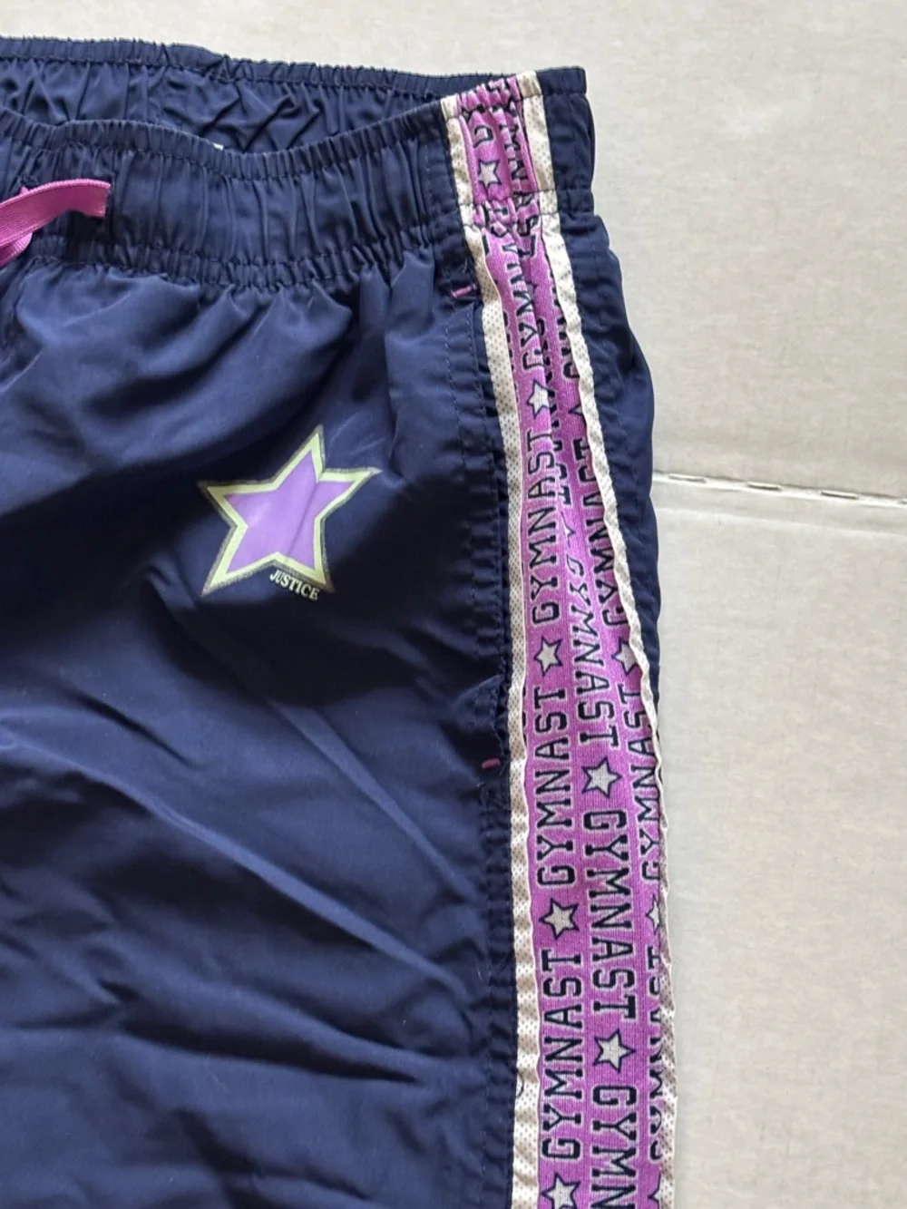 Justice Gymnast shorts and track pants Girls sz 10
